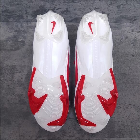 NIKE Vapor Edge Elite 360 2 TB Football Cleats Mens 14 White Red FD5713-106 - Picture 4 of 4
